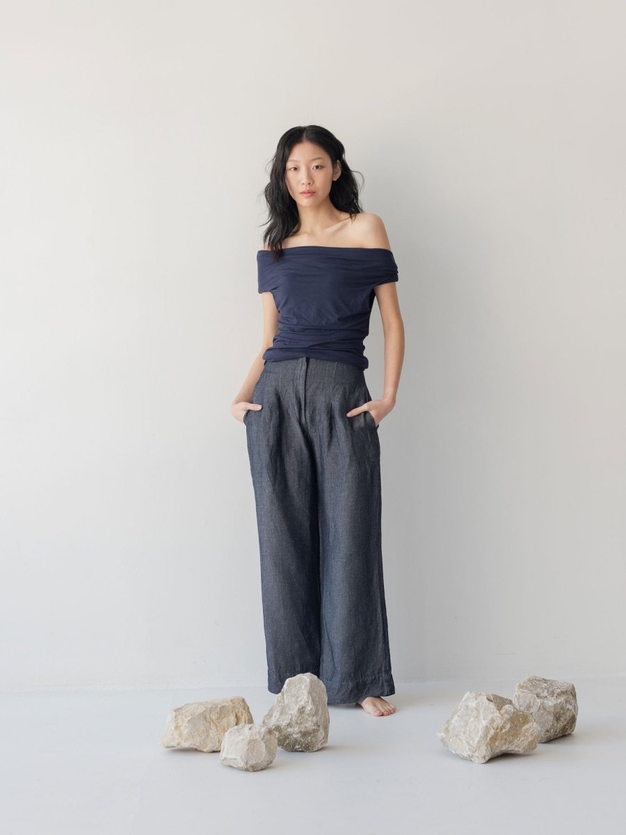 Cloud Twist Top - Esse-Nautical Blue-XXS (MTO)-None/ Option 1-2