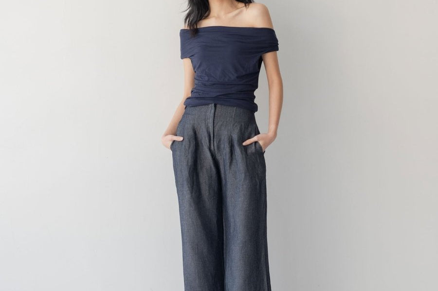 Cloud Twist Top - Esse-Nautical Blue-XXS (MTO)-None/ Option 1-2