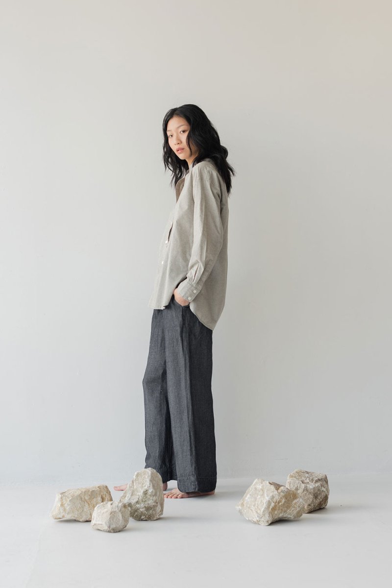 Cocoon Shirt - Esse-Glacier Grey-XXS (MTO)-None/ Option 1-2
