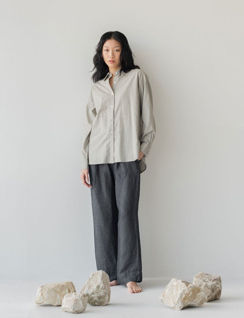 Cocoon Shirt - Esse-Glacier Grey-XXS (MTO)-None/ Option 1-2