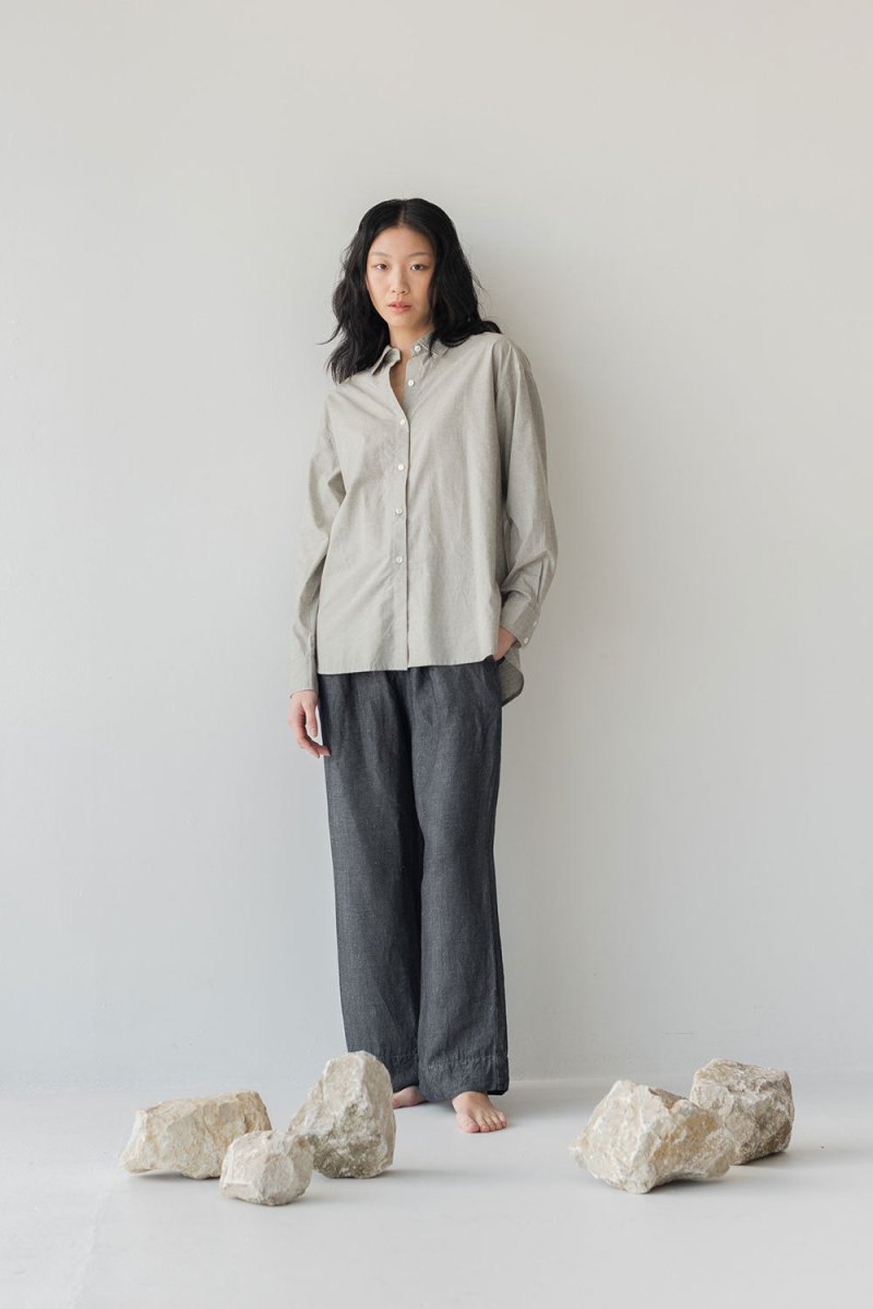 Cocoon Shirt - Esse-Glacier Grey-XXS (MTO)-None/ Option 1-2