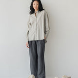 Cocoon Shirt - Esse-Glacier Grey-XXS (MTO)-None/ Option 1-2