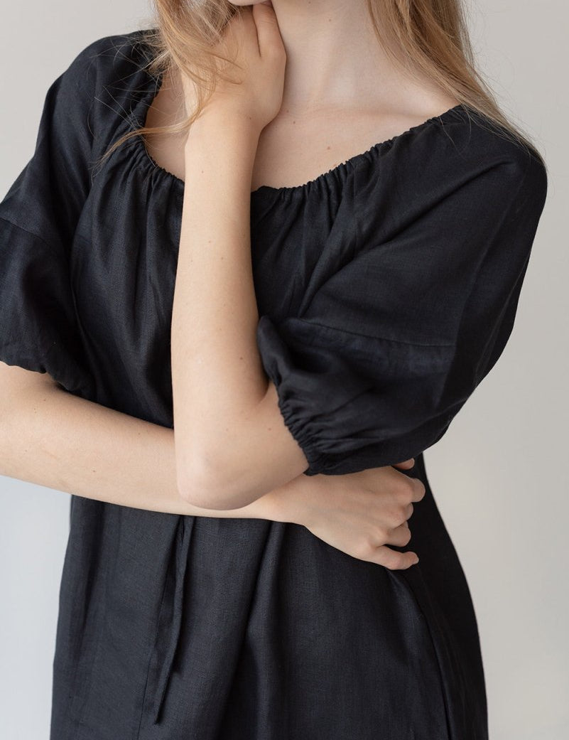 Country Dress - Esse-Black-XXS (MTO)-Option 1