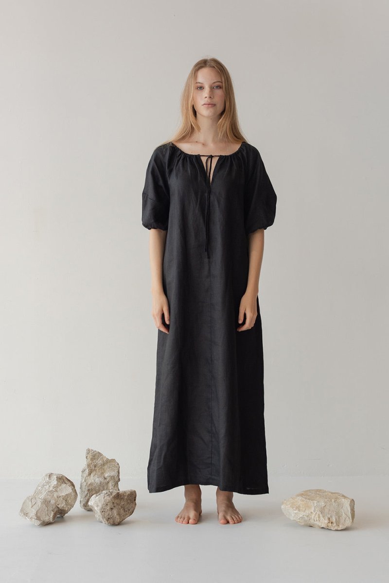Country Dress - Esse-Black-XXS (MTO)-Option 1