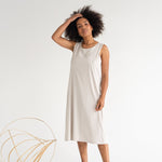 Cross-Back Dress - Esse-Bone White-XXS-