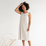 Cross-Back Dress - Esse-Bone White-XXS-