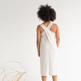 Cross-Back Dress - Esse-Bone White-XXS-