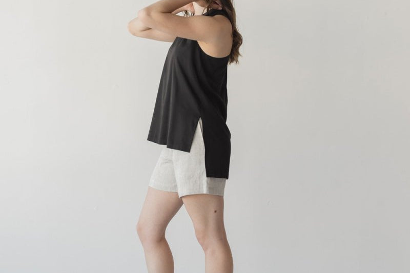 Cross-Back Top - Esse-Black-XS-