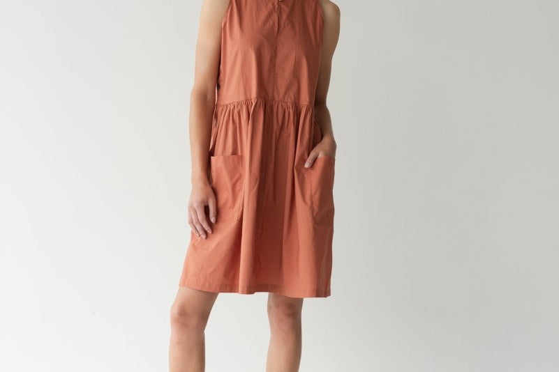 Easy Does It Dress - Esse-Terracotta-XXS-None/ Option 1-2