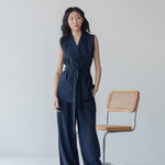 Elongate Elastic Pants - Esse-Ice Blue-XS-Regular