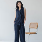Elongate Elastic Pants - Esse-Nautical Blue-XS-Regular