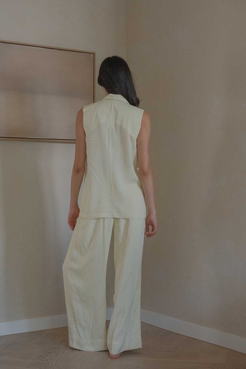 Elongate Elastic Pants in Lemon Drop - Esse-XXS-Regular-