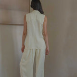 Elongate Elastic Pants in Lemon Drop - Esse-XXS-Regular-