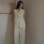 Elongate Elastic Pants in Lemon Drop - Esse-XXS-Regular-
