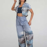 Elongate Elastic Pants - Mountain Print - Esse-Print-XXS-Regular