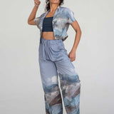 Elongate Elastic Pants - Mountain Print - Esse-Print-XXS-Regular