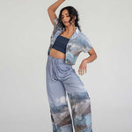 Elongate Elastic Pants - Mountain Print - Esse-Print-XXS-Regular