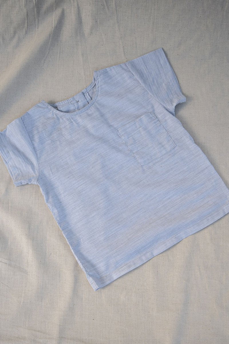 for Pēpi Boxy Shirt - Esse-Glacier Grey-3-6 M-