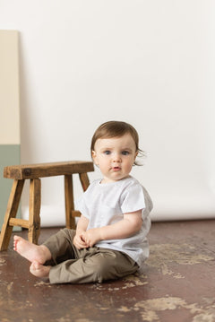 for Pēpi Boxy Shirt - Esse-Glacier Grey-3-6 M-