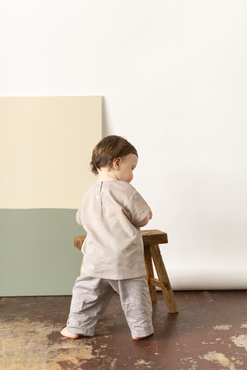 for Pēpi Boxy Shirt - Esse-Warm Sand-3-6 M-