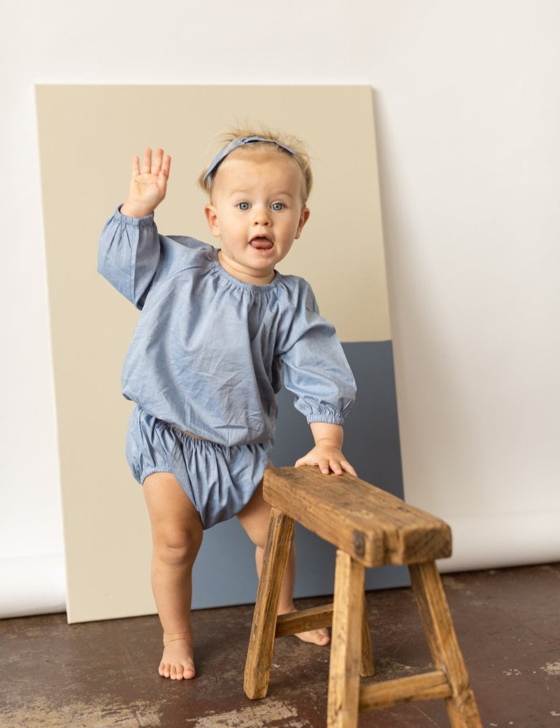 for Pēpi Modern Gypsy Top - Esse-Pacific Blue-3-6 M-