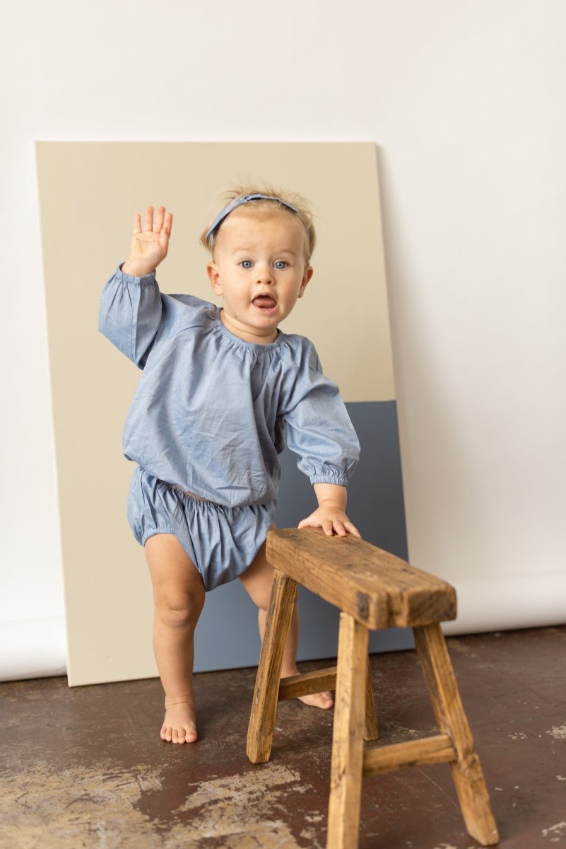 for Pēpi Modern Gypsy Top - Esse-Pacific Blue-3-6 M-