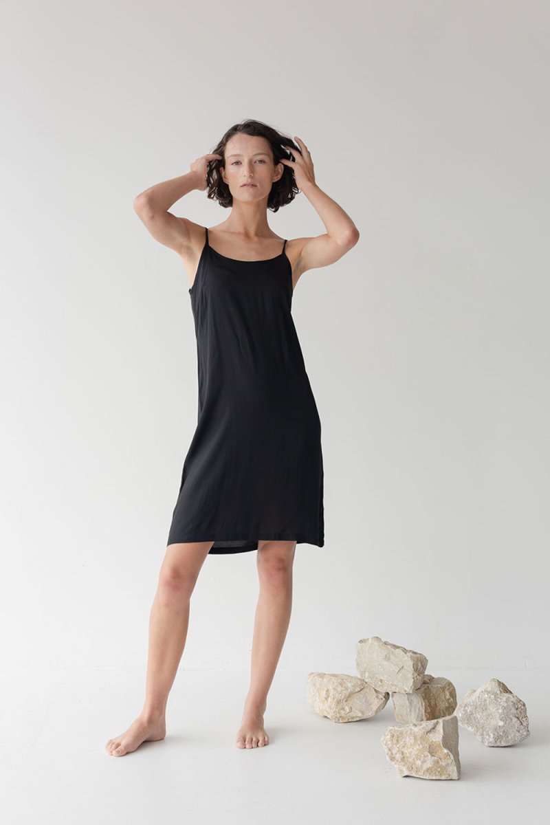 Lumen Shirt Dress - Esse-Black-XXS (MTO)-None / Options 1 - 2