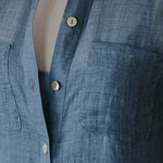Lumen Shirt Dress - Esse-Pacific Blue-XXS (MTO)-None / Options 1 - 2