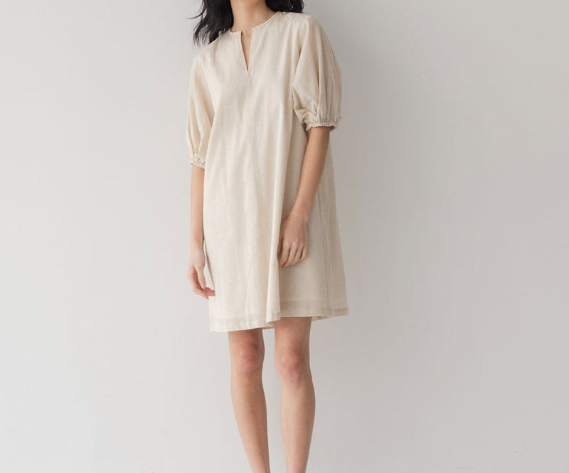Modern Gypsy Trapeze Dress - Esse-Bone White-XXS (MTO)-None/ Option 1