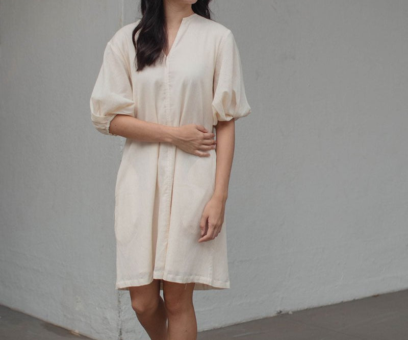 Modern Gypsy Trapeze Dress - Esse-Natural-XXS (MTO)-None/ Option 1