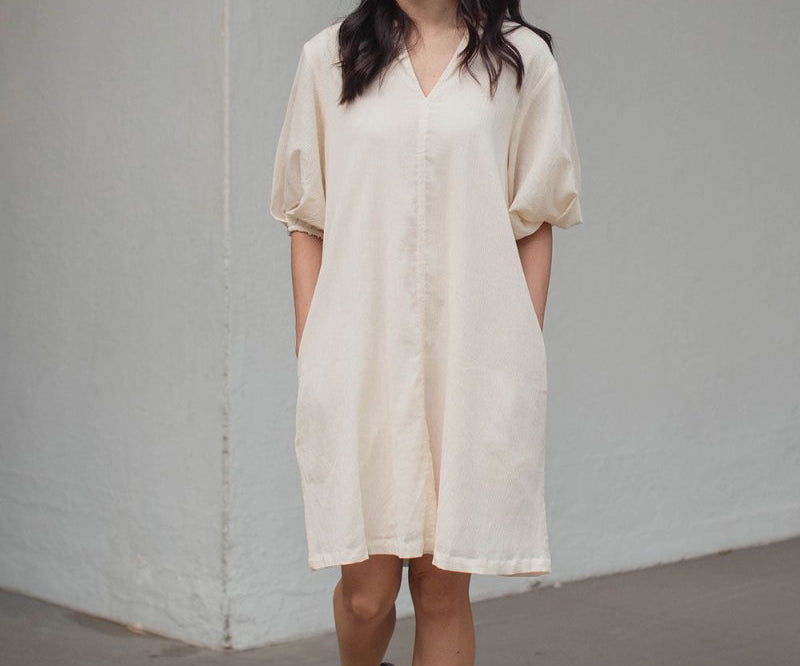 Modern Gypsy Trapeze Dress - Esse-Natural-XXS (MTO)-None/ Option 1