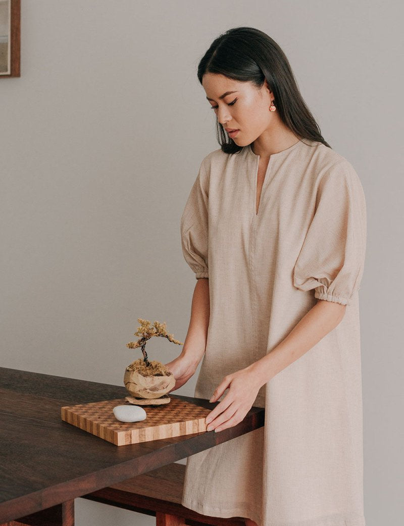 Modern Gypsy Trapeze Dress - Esse-Warm Clay-XXS (MTO)-None/ Option 1