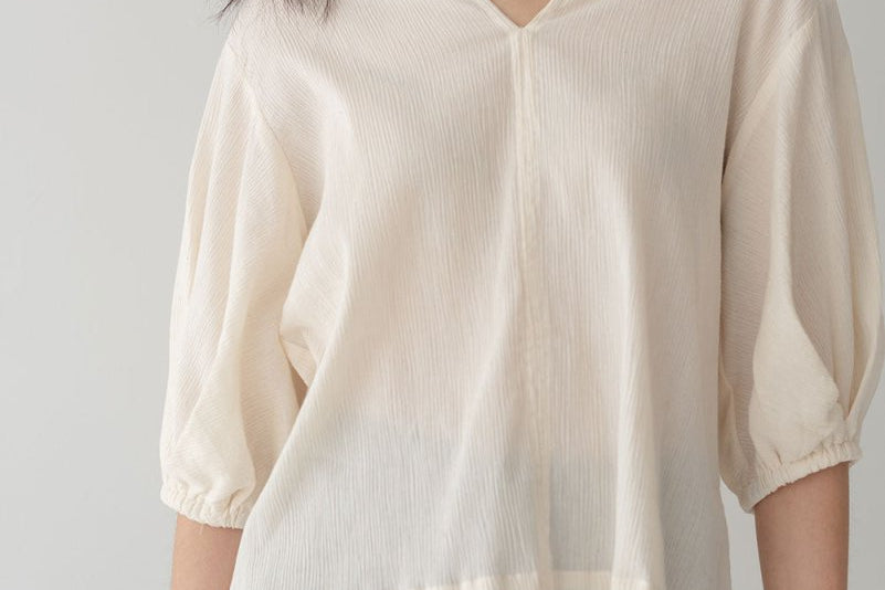 Modern Gypsy Yoryu Blouse - Esse-Bone White-XXS (MTO)-None/ Option 1