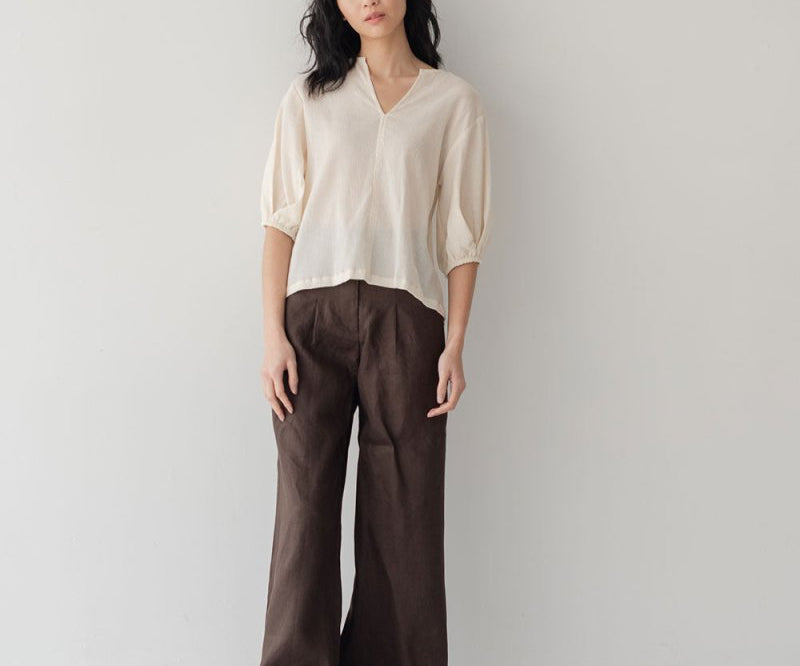 Modern Gypsy Yoryu Blouse - Esse-Bone White-XXS (MTO)-None/ Option 1