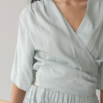 Multi-Way Wrap Top - Esse-Ice Blue-XS-