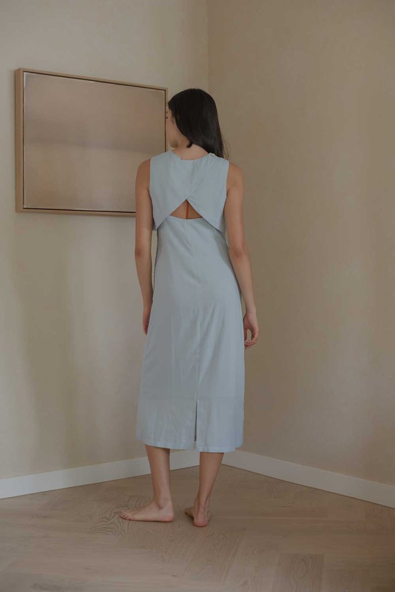 Open Back Dress - Esse-Black-XS-