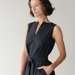 Organic Cotton Maxi Dress - Esse-Black-XS-