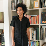 Organic Cotton Romper - Esse-Black-XXS-