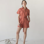 Organic Cotton Romper - Esse-Cherry Tomato-XXS-