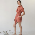 Organic Cotton Romper - Esse-Cherry Tomato-XXS-