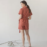 Organic Cotton Romper - Esse-Cherry Tomato-XXS-