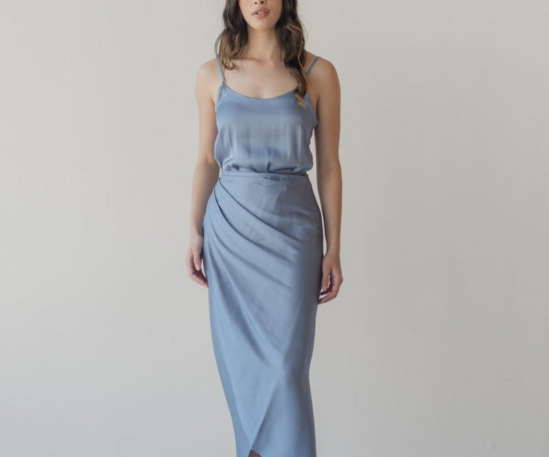 Pareo Skirt - Esse-Pacific Blue-XXS - XS (MTO)-None/ Option 1