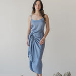 Pareo Skirt - Esse-Pacific Blue-XXS - XS (MTO)-None/ Option 1