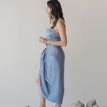Pareo Skirt - Esse-Pacific Blue-XXS - XS (MTO)-None/ Option 1