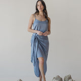 Pareo Skirt - Esse-Pacific Blue-XXS - XS (MTO)-None/ Option 1