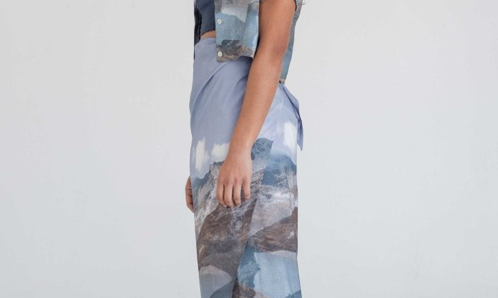 Pareo Skirt - Mountain Print - Esse-Print-XXS - S-