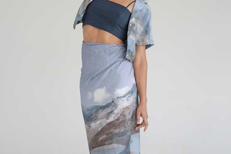 Pareo Skirt - Mountain Print - Esse-Print-XXS - S-
