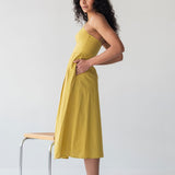 Picnic Fit and Flare Dress in Chartreuse - Esse-XXS--