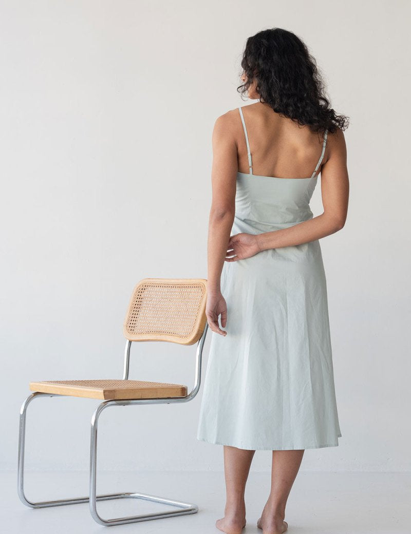Picnic Fit and Flare Dress in Ice Blue - Esse-XXS--