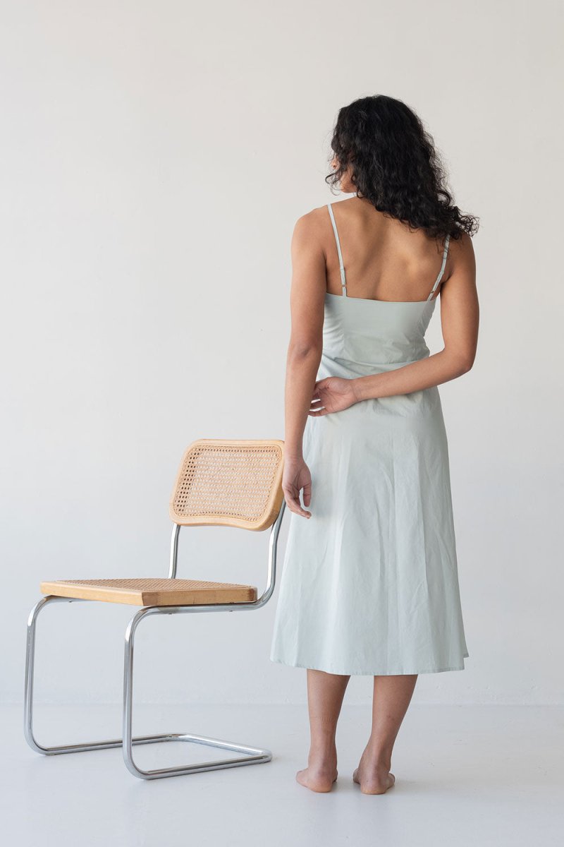 Picnic Fit and Flare Dress in Ice Blue - Esse-XXS--